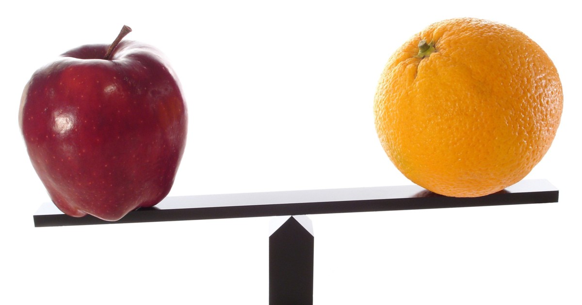 Comparing omega-3 amounts between two foods