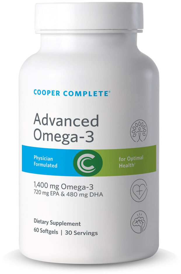 Photo of Cooper Complete Advanced Omega 3 Supplement bottle