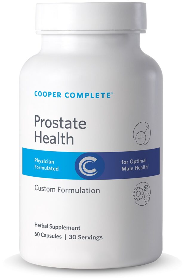 Bottle of Cooper Complete Prostate Health Supplement