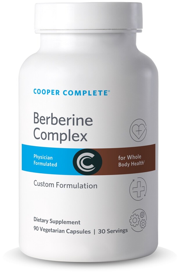 Photo of Cooper Complete Berberine Supplement bottle.