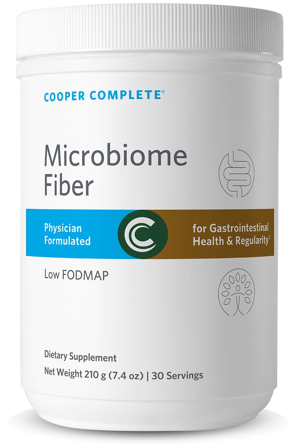 Container of Cooper Complete Microbiome Fiber Dietary Supplement