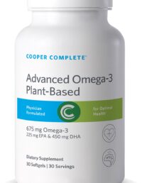 Bottle of Cooper Complete Advanced Omega-3 Plant Based Supplement