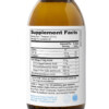 Graphic of the back of the bottle with supplement facts for Cooper Complete Advanced Omega-3 Liquid Supplement.
