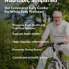 Happy aging man enjoying a leisurely bike ride with the health benefits of Cooper Complete Healthy Body Pack Supplement overlaid.