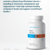 Bottle of Cooper Complete Plant Sterols Dietary Supplement on a pedestal with a product description